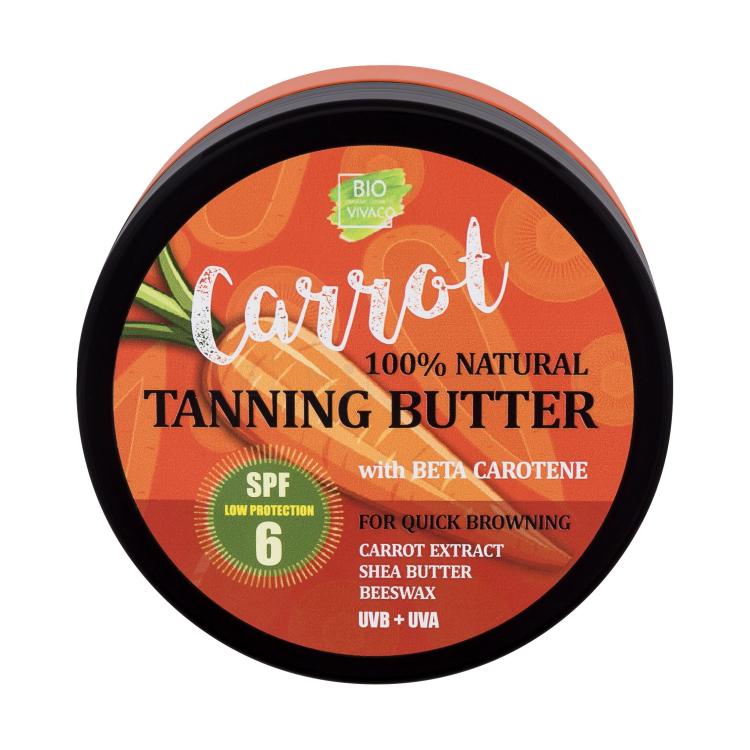 Vivaco Bio Carrot Tanning Butter SPF6 Opaľovací prípravok na telo 150 ml