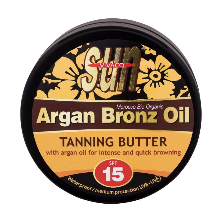 Vivaco Sun Argan Bronz Oil Tanning Butter SPF15 Opaľovací prípravok na telo 200 ml