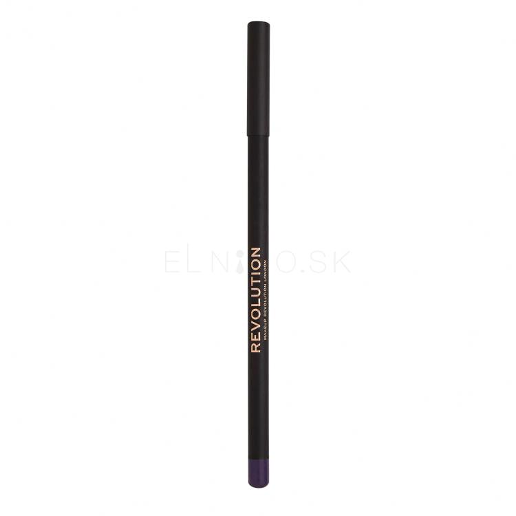 Makeup Revolution London Kohl Eyeliner Ceruzka na oči pre ženy 1,3 g Odtieň Purple