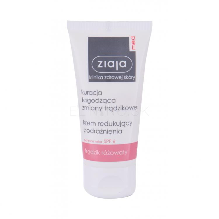 Ziaja Med Acne Treatment Soothing SPF6 Denný pleťový krém pre ženy 50 ml