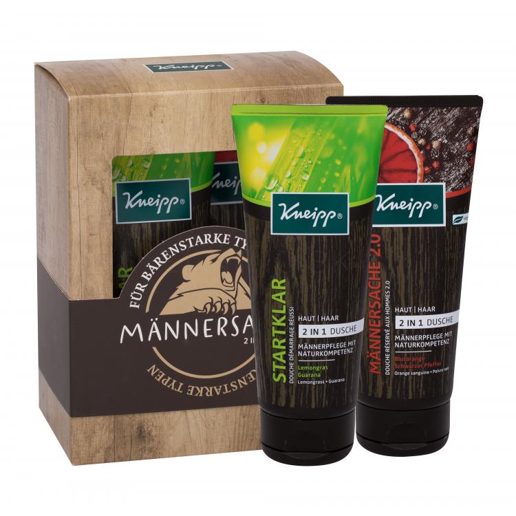 Kneipp Men Gift Set Darčeková kazeta sprchovací gél 2v1 200 ml + sprchovací gél 2v1 Men Only 2.0 200 ml poškodená krabička