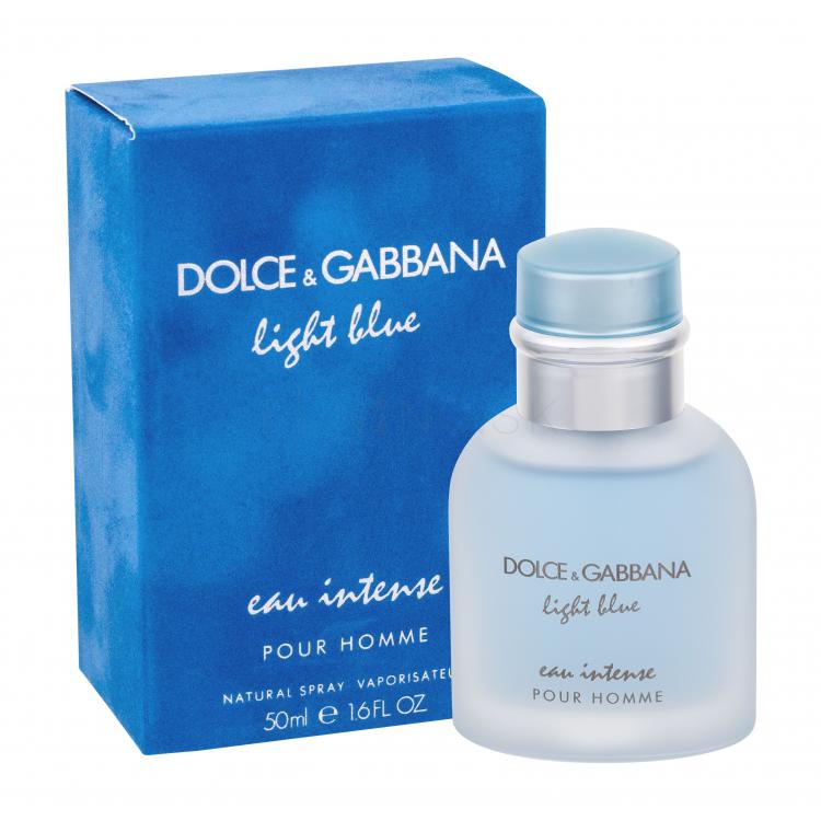 Dolce&amp;Gabbana Light Blue Eau Intense Parfumovaná voda pre mužov 50 ml poškodená krabička