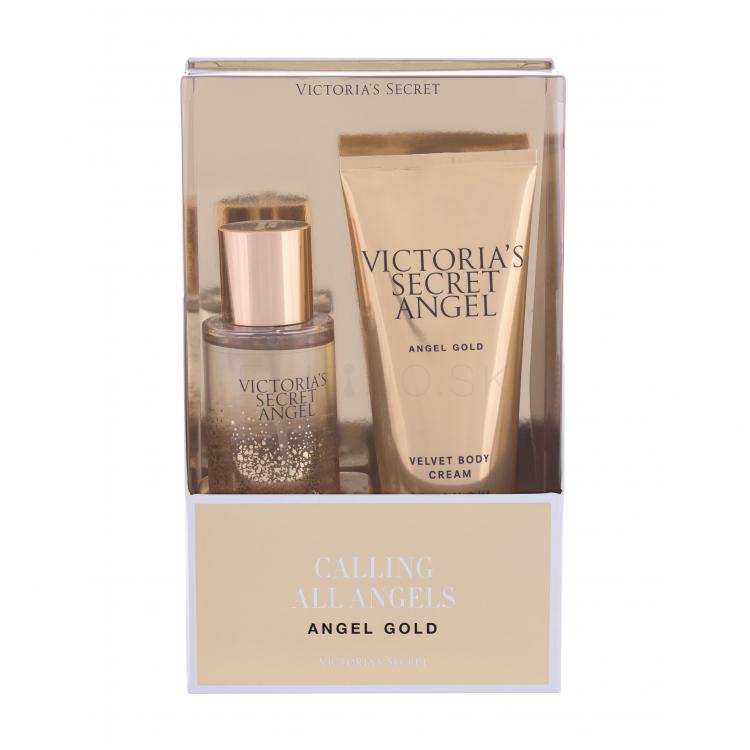 Victoria´s Secret Angel Gold Darčeková kazeta telový sprej 75 ml + telový krém 100 ml