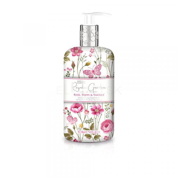 Baylis &amp; Harding Royale Garden Rose, Poppy &amp; Vanilla Tekuté mydlo pre ženy 500 ml