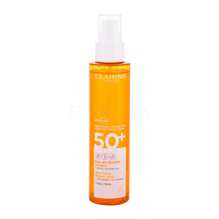 Clarins Sun Care Water Mist SPF50+ Opaľovací prípravok na telo pre ženy 150 ml tester