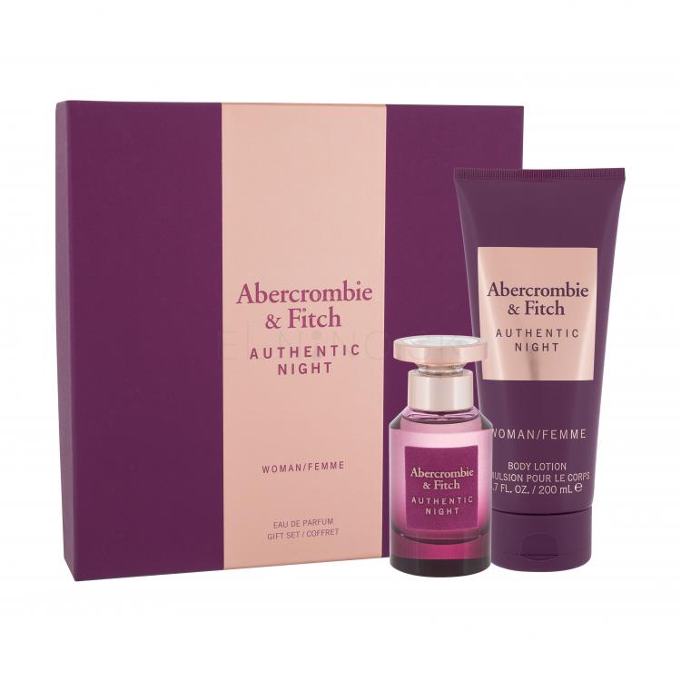 Abercrombie &amp; Fitch Authentic Night Darčeková kazeta parfumovaná voda 50 ml + telové mlieko 200 ml