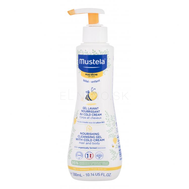 Mustela Bébé Nourishing Cleansing Gel with Cold Cream Sprchovací gél pre deti 300 ml