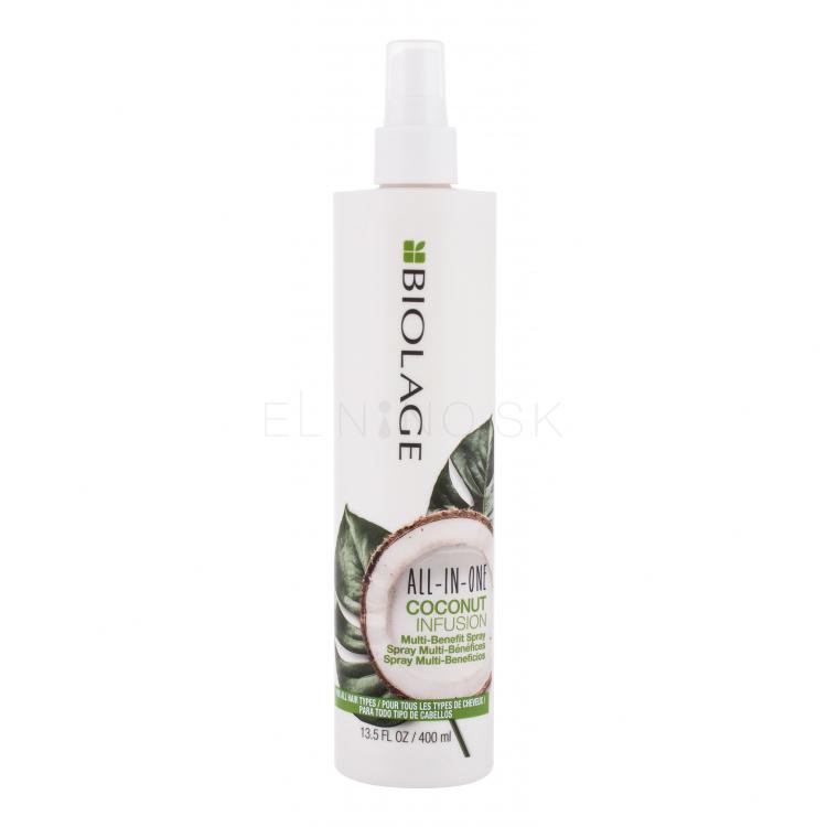 Biolage All-in-One All-In-One Coconut Infusion Spray Bezoplachová starostlivosť pre ženy 400 ml