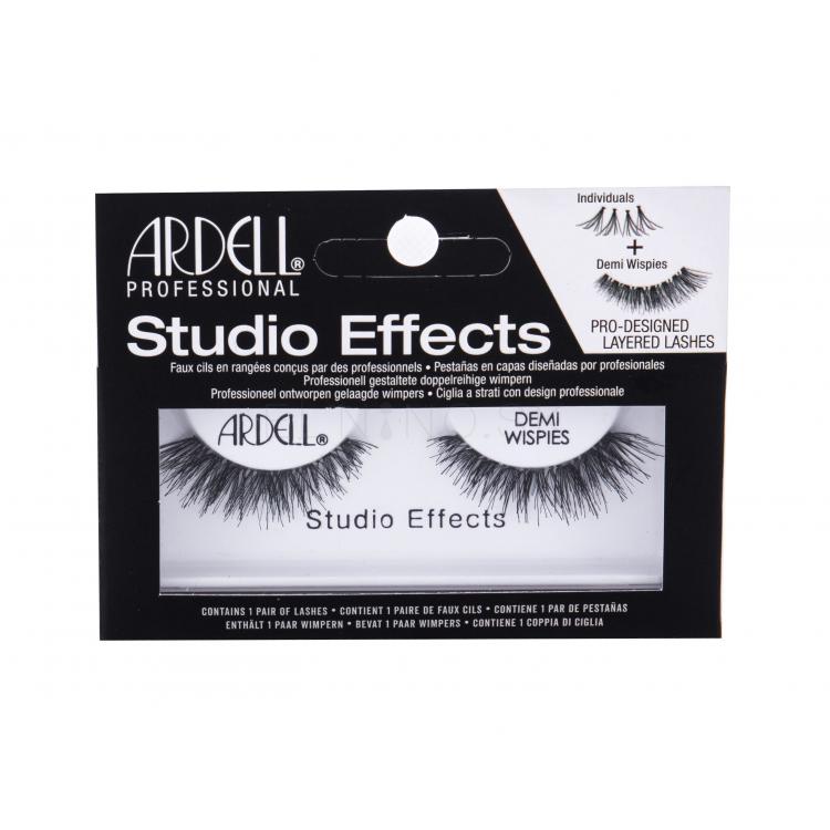 Ardell Studio Effects Demi Wispies Umelé mihalnice pre ženy 1 ks Odtieň Black poškodená krabička