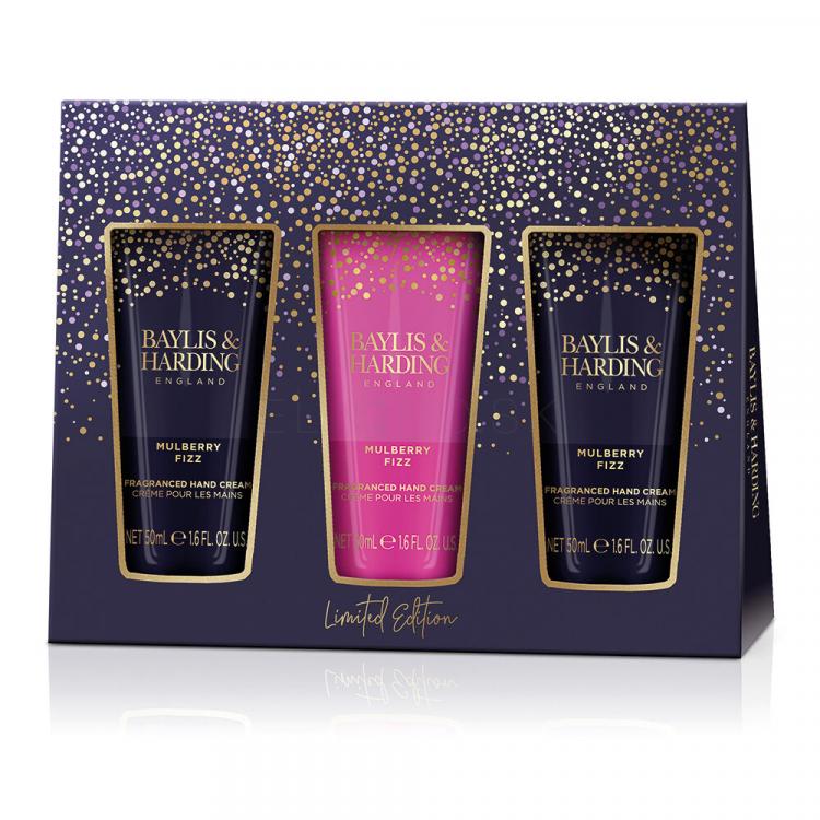 Baylis &amp; Harding Mulberry Fizz Limited Edition Hand Set Darčeková kazeta krém na ruky Mulberry Fizz 3 x 50 ml