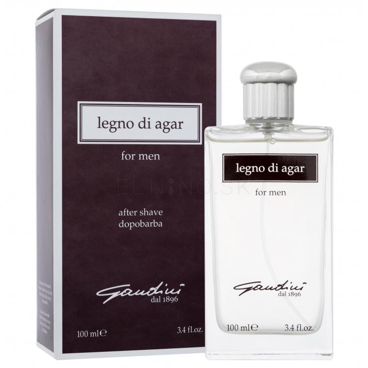 Gandini 1896 Legno Di Agar Voda po holení pre mužov 100 ml