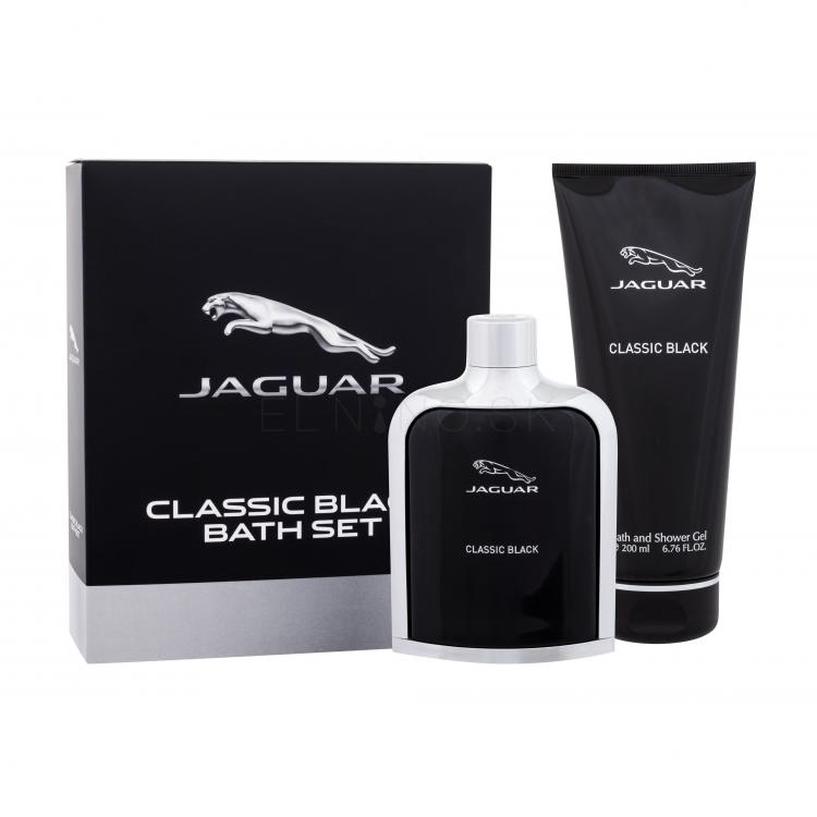 Jaguar Classic Black Darčeková kazeta toaletná voda 100 ml + sprchovací gél 200 ml