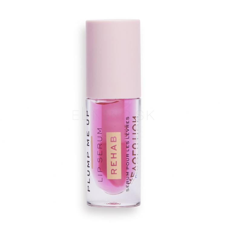 Makeup Revolution London Rehab Plump Me Up Lip Serum Olej na pery pre ženy 4,6 ml Odtieň Pink Glaze