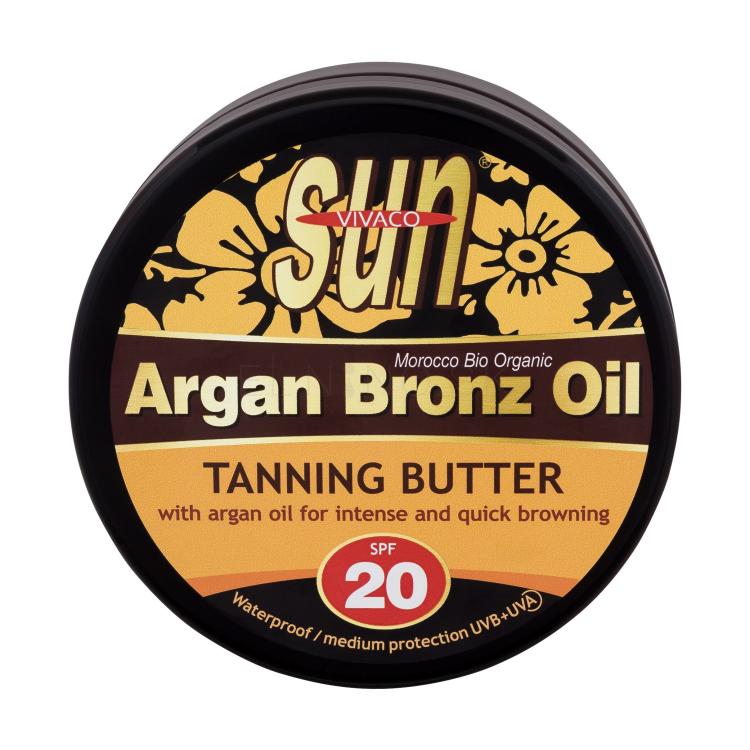 Vivaco Sun Argan Bronz Oil Tanning Butter SPF20 Opaľovací prípravok na telo 200 ml