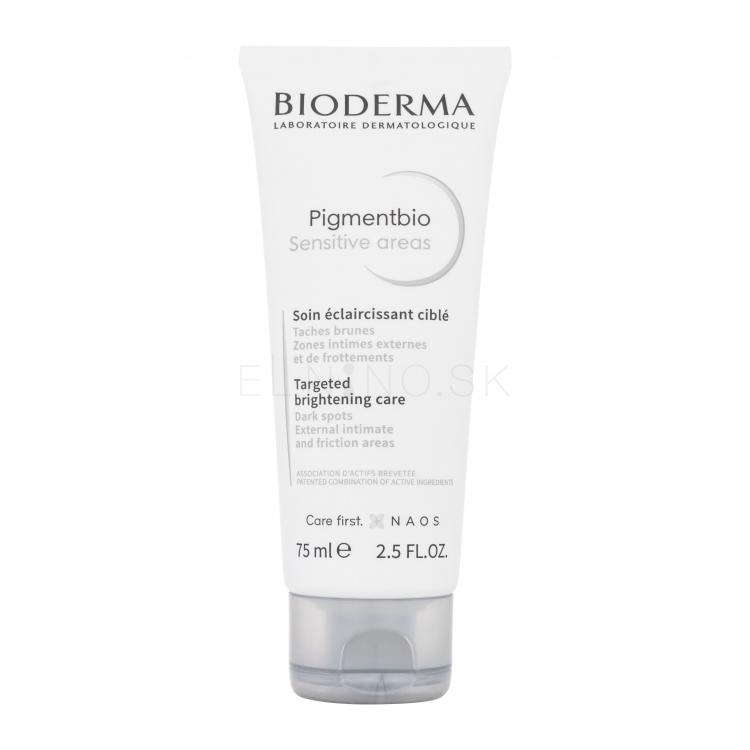 BIODERMA Pigmentbio Sensitive Areas Targeted Brightening Care Telový krém pre ženy 75 ml