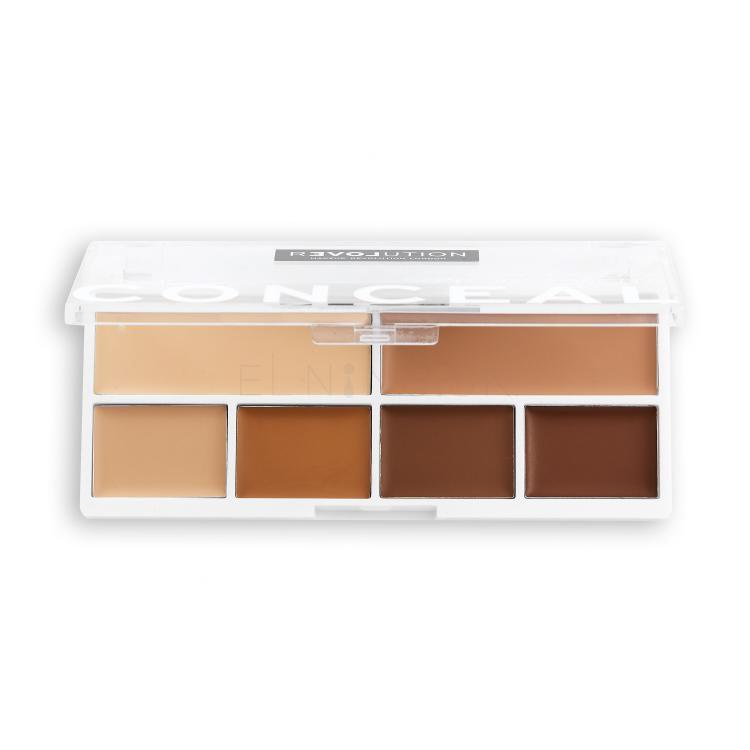 Revolution Relove Conceal Me Concealer &amp; Contour Palette Kontúrovacia paletky pre ženy 11,2 g Odtieň Medium