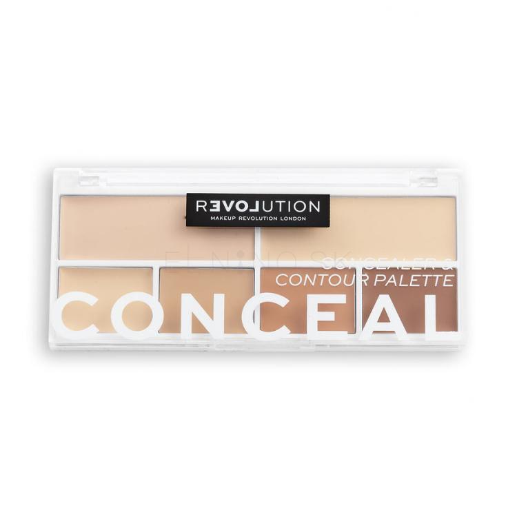 Revolution Relove Conceal Me Concealer &amp; Contour Palette Kontúrovacia paletky pre ženy 11,2 g Odtieň Light