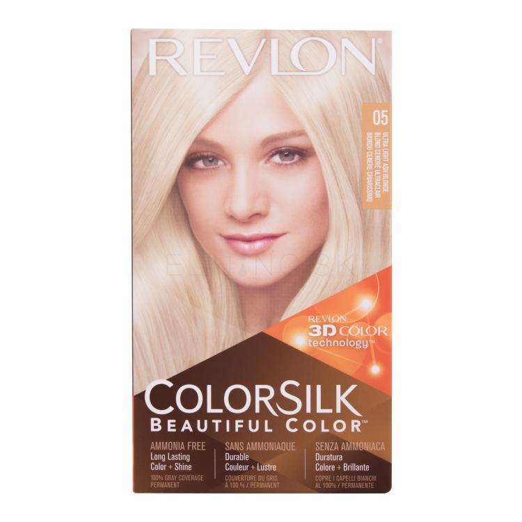 Revlon Colorsilk Beautiful Color Farba na vlasy pre ženy 59,1 ml Odtieň 05 Ultra Light Ash Blonde poškodená krabička