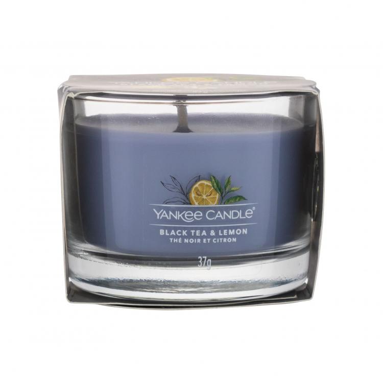 Yankee Candle Black Tea &amp; Lemon Vonná sviečka 37 g