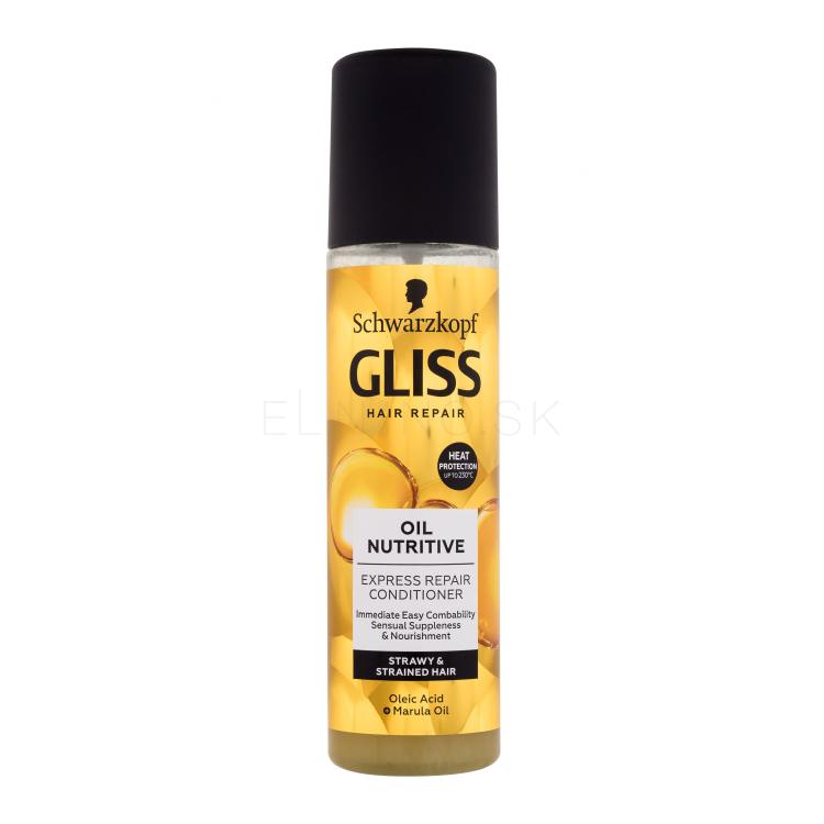 Schwarzkopf Gliss Oil Nutritive Express-Repair-Conditioner Kondicionér pre ženy 200 ml