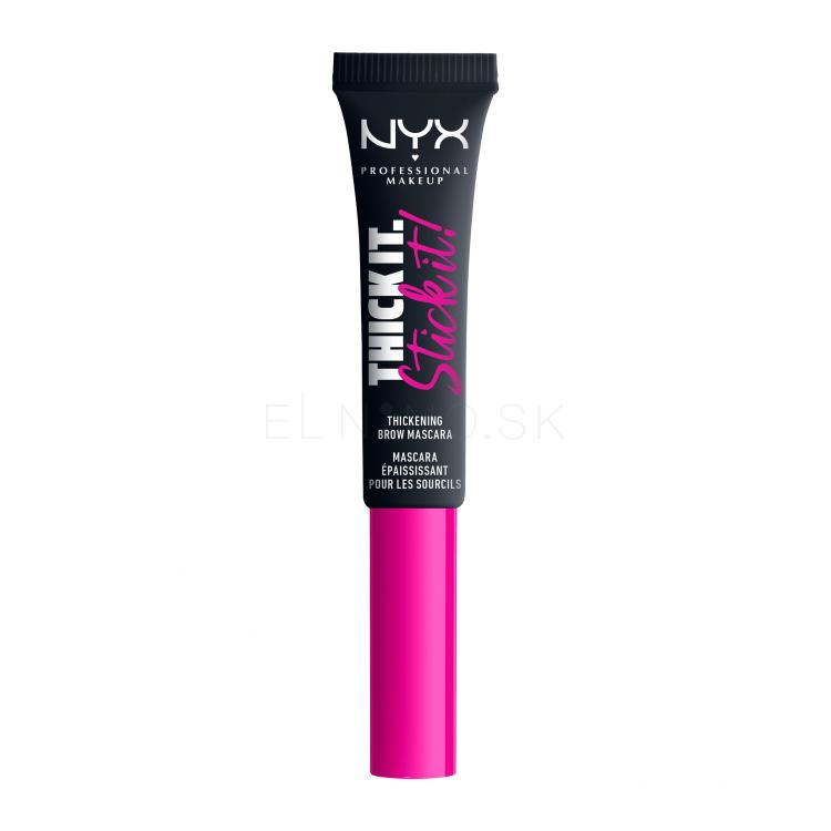 NYX Professional Makeup Thick It Stick It! Špirála na obočie pre ženy 7 ml Odtieň 08 Black