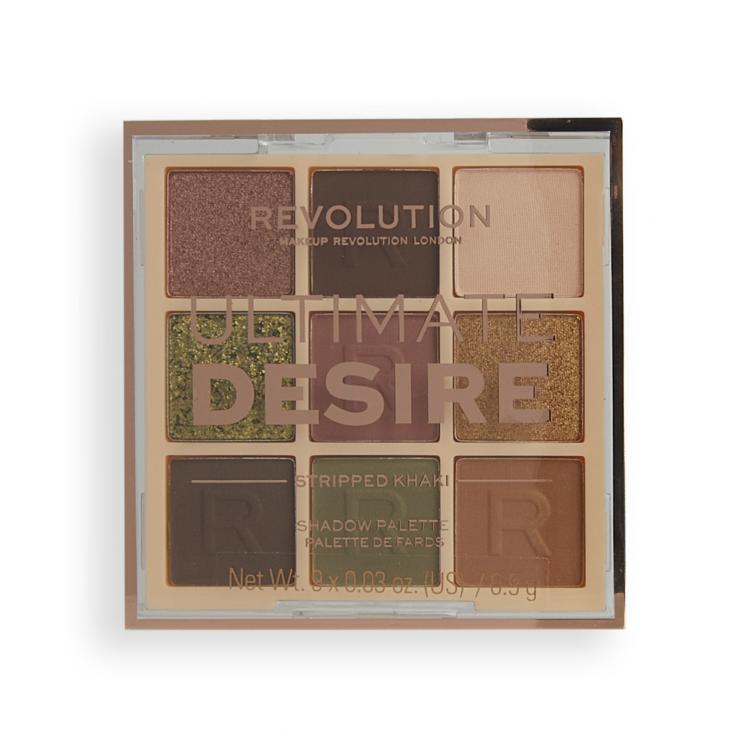 Makeup Revolution London Ultimate Desire Očný tieň pre ženy 8,1 g Odtieň Stripped Khaki