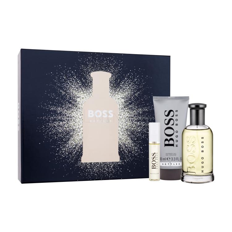 HUGO BOSS Boss Bottled Darčeková kazeta toaletná voda 100 ml + sprchovací gél 100 ml + toaletná voda 10 ml