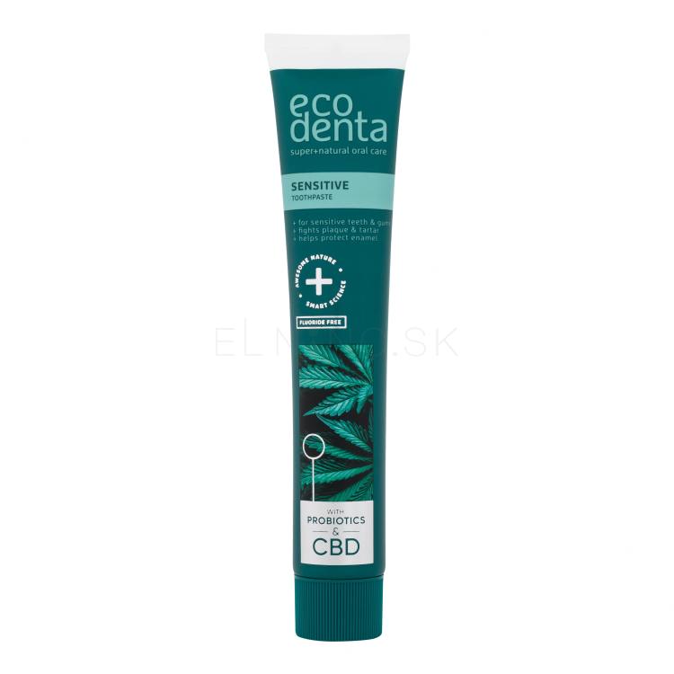 Ecodenta Sensitive Toothpaste Probiotics &amp; CBD Zubná pasta 75 ml