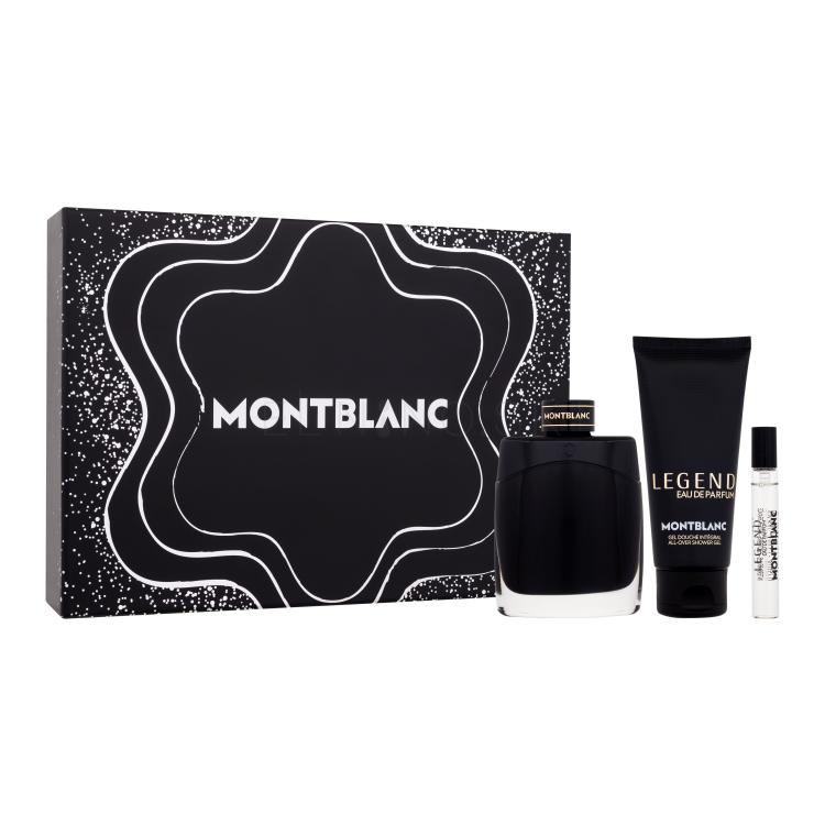 Montblanc Legend Darčeková kazeta parfumovaná voda 100 ml + sprchovací gél 100 ml + parfumovaná voda 7,5 ml