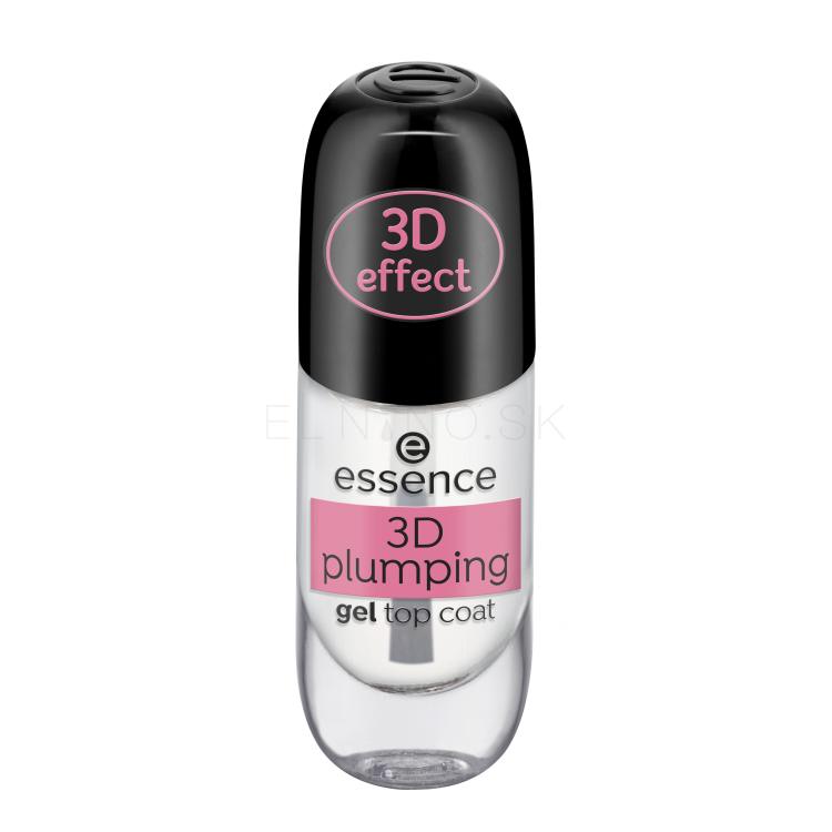 Essence 3D Plumping Gel Top Coat Lak na nechty pre ženy 8 ml