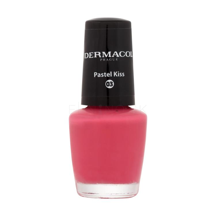 Dermacol Mini Pastel Lak na nechty pre ženy 5 ml Odtieň 03 Pastel Kiss