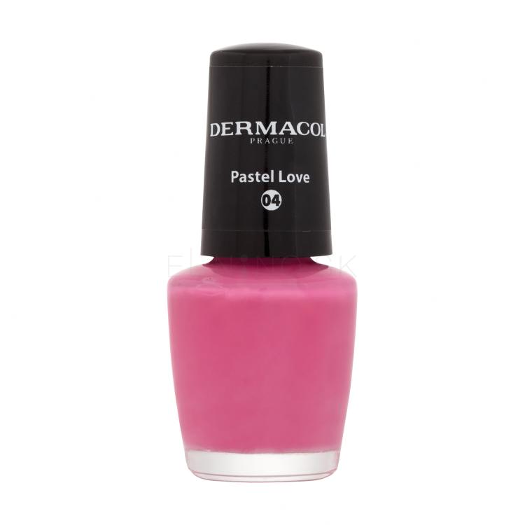 Dermacol Mini Pastel Lak na nechty pre ženy 5 ml Odtieň 04 Pastel Love