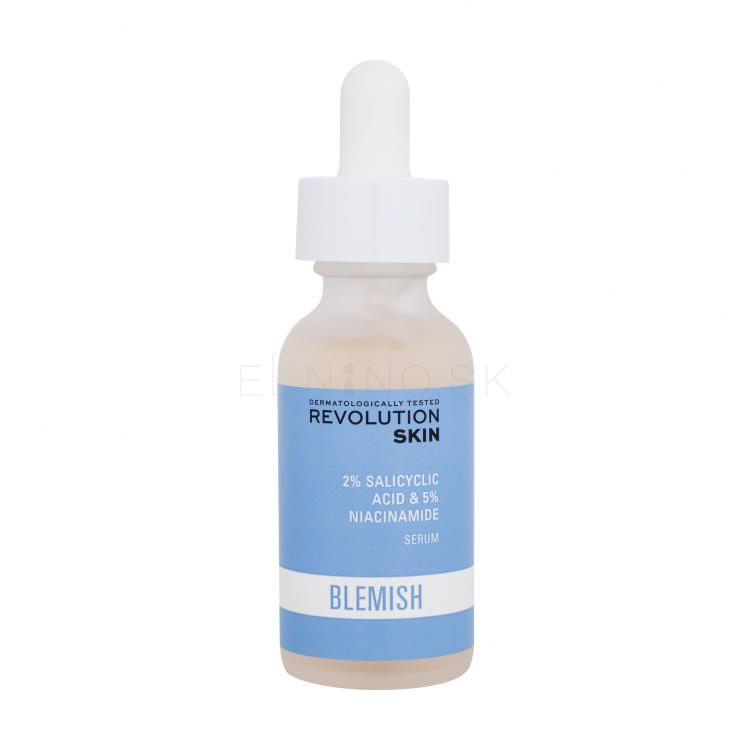 Revolution Skincare Blemish 2% Salicylic Acid &amp; 5% Niacinamide Serum Pleťové sérum pre ženy 30 ml