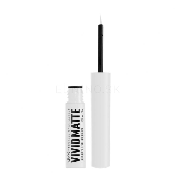 NYX Professional Makeup Vivid Matte Očná linka pre ženy 2 ml Odtieň 02 White