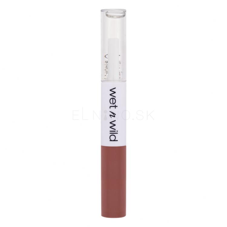 Wet n Wild MegaLast Lock &#039;N&#039; Shine Lip Color + Gloss Rúž pre ženy 4 ml Odtieň Lotus Petal