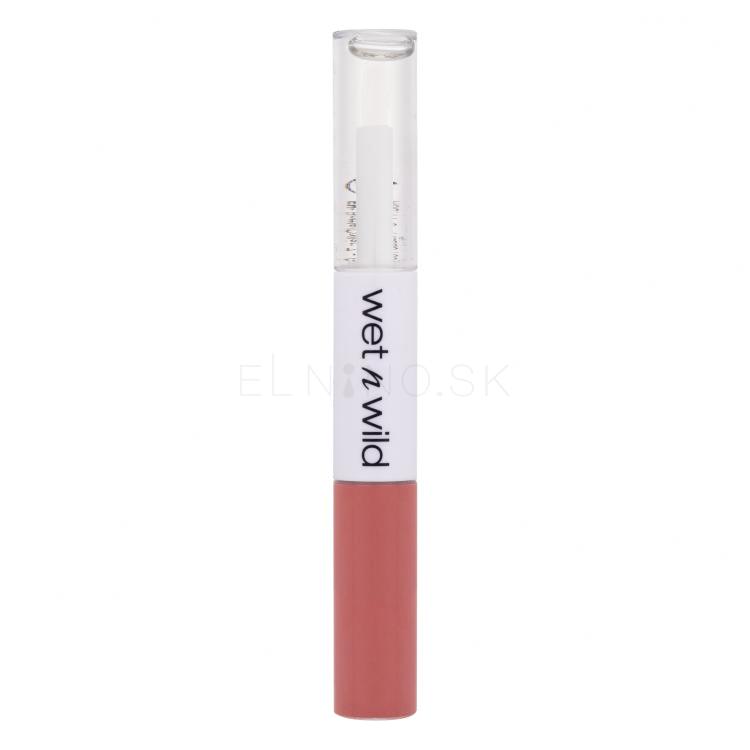 Wet n Wild MegaLast Lock &#039;N&#039; Shine Lip Color + Gloss Rúž pre ženy 4 ml Odtieň Nude Illusion