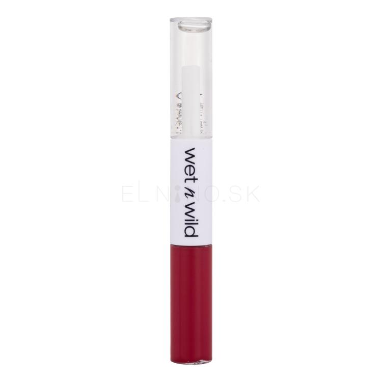 Wet n Wild MegaLast Lock &#039;N&#039; Shine Lip Color + Gloss Rúž pre ženy 4 ml Odtieň Red- Y- For Me