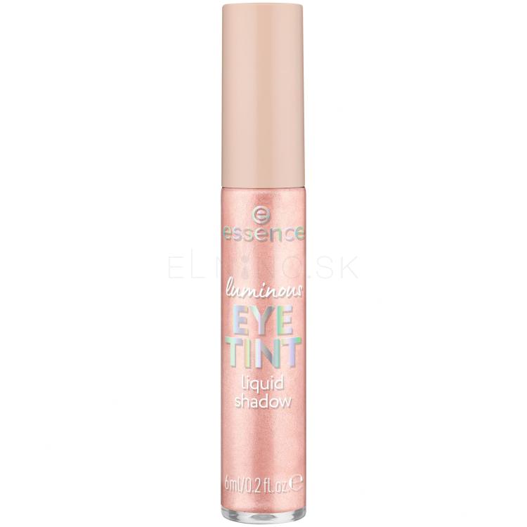 Essence Luminous Eye Tint Liquid Shadow Očný tieň pre ženy 6 ml Odtieň 01 Dazzling Rose