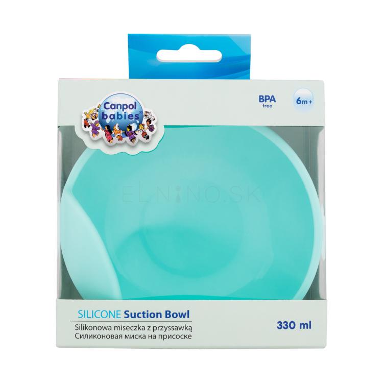 Canpol babies Silicone Suction Bowl Turquoise Riad pre deti 330 ml