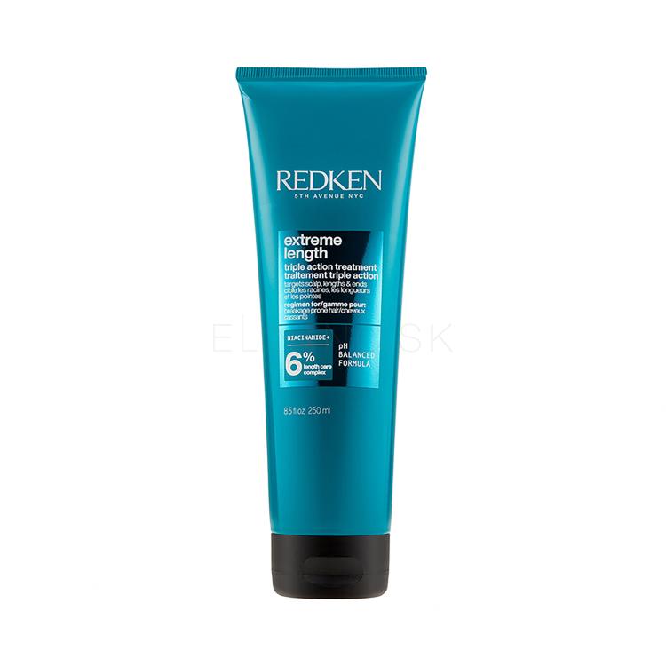 Redken Extreme Length Triple Action Treatment Maska na vlasy pre ženy 250 ml