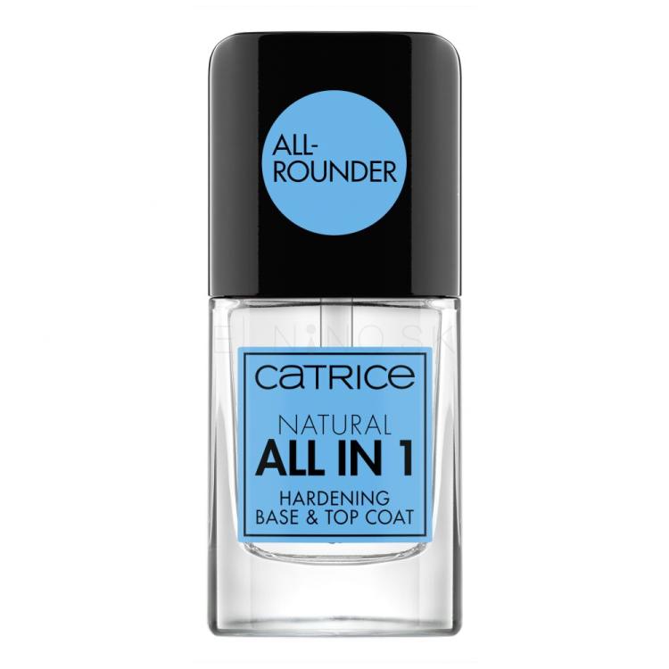 Catrice Natural All In 1 Hardening Base &amp; Top Coat Starostlivosť na nechty pre ženy 10,5 ml