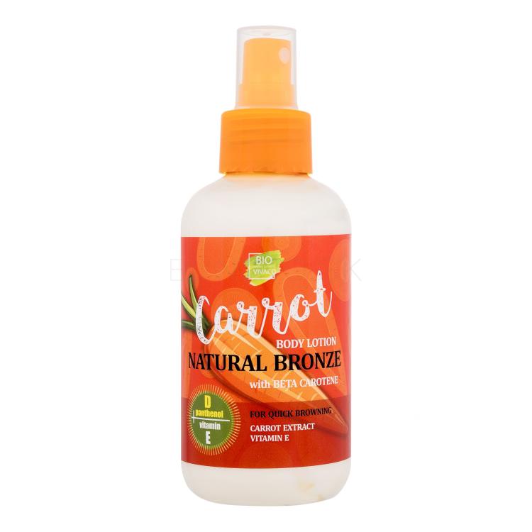 Vivaco Bio Carrot Natural Bronze Body Lotion Opaľovací prípravok na telo 150 ml