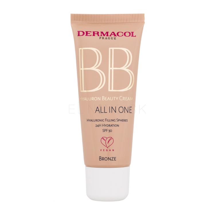 Dermacol BB Cream Hyaluron Beauty Cream All In One BB krém pre ženy 30 ml Odtieň 02 Bronze