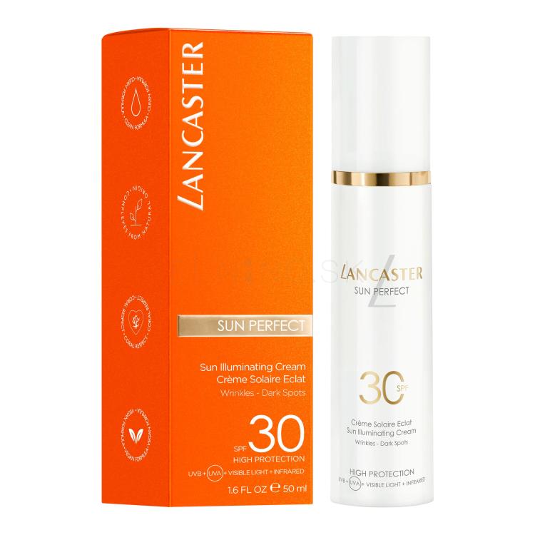 Lancaster Sun Perfect Sun Illuminating Cream SPF30 Opaľovací prípravok na tvár pre ženy 50 ml