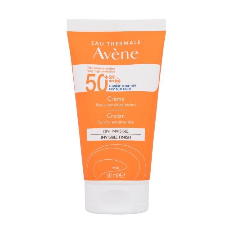 Avene Sun Cream Invisible Finish SPF50+ Opaľovací prípravok na tvár 50 ml