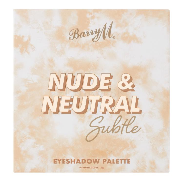 Barry M Nude &amp; Neutral Subtle Očný tieň pre ženy 13,5 g