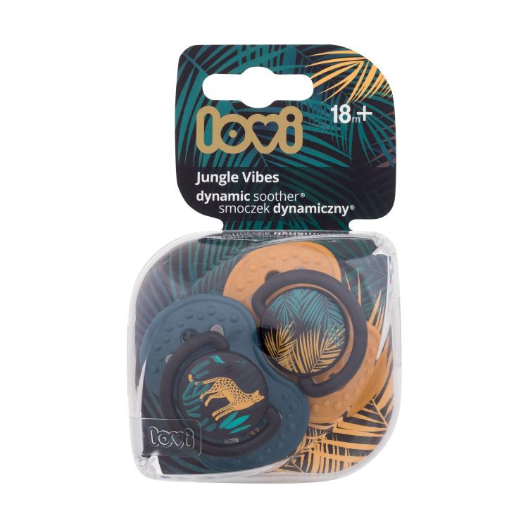 LOVI Jungle Vibes Dynamic Soother Boy 18m+ Cumlík pre deti 2 ks