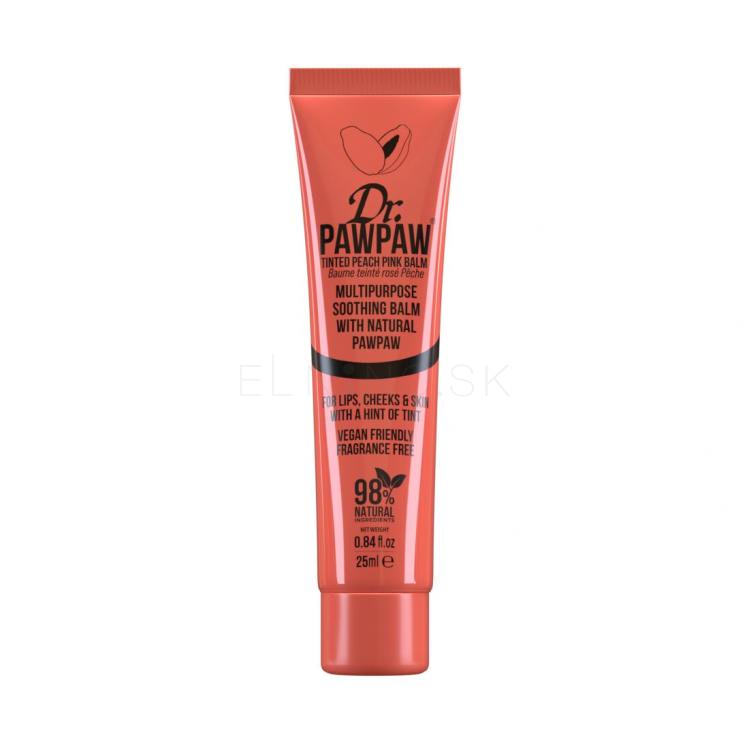 Dr. PAWPAW Balm Tinted Peach Pink Balzam na pery pre ženy 25 ml