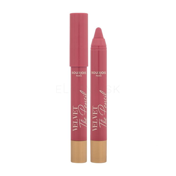 BOURJOIS Paris Velvet The Pencil Rúž pre ženy 1,8 g Odtieň 02 Amou-Rose