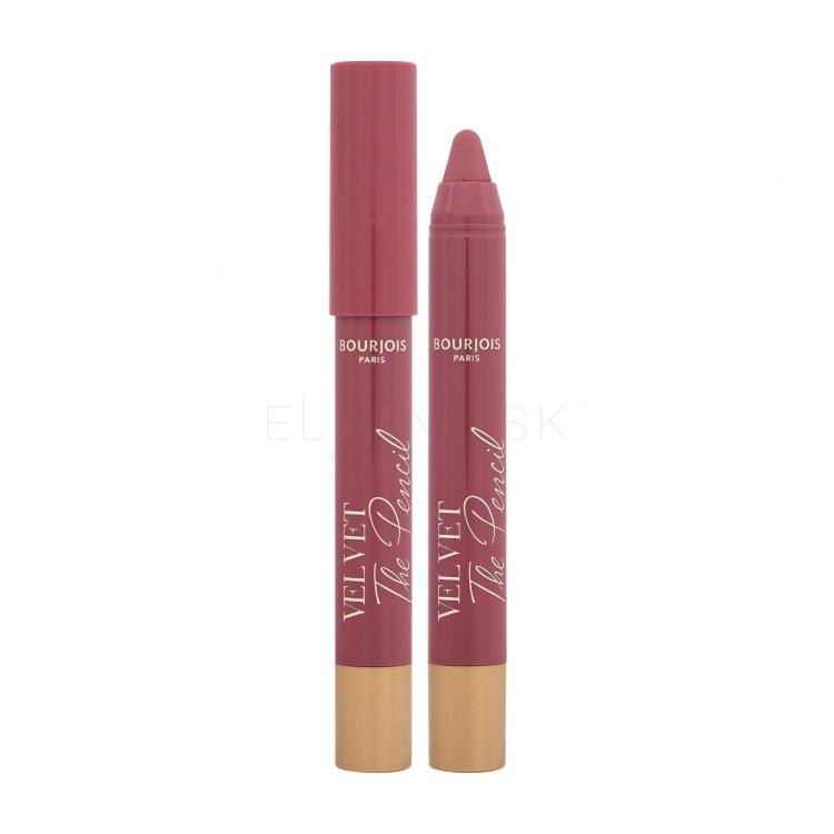 BOURJOIS Paris Velvet The Pencil Rúž pre ženy 1,8 g Odtieň 03 In Mauve Again